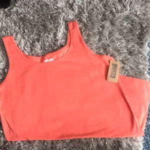 Women’s coral workout tank top